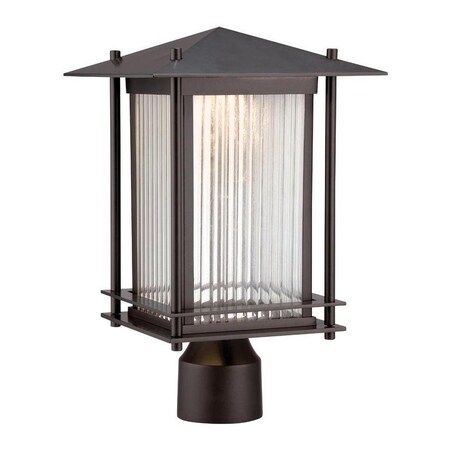 Designers Fountain Burnished Bronze Hadley One Light LED Lantern Post Light LED32536-BNB